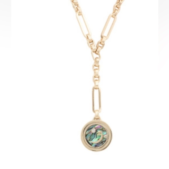 Mignonne Gavigan LUNA Charm Necklace 14K gold Plated  Pearl Boho Crystal NWT - Picture 3 of 7